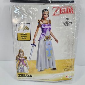 The Legend of Zelda Deluxe Adult Princess Halloween Costume Size XL 18‑20